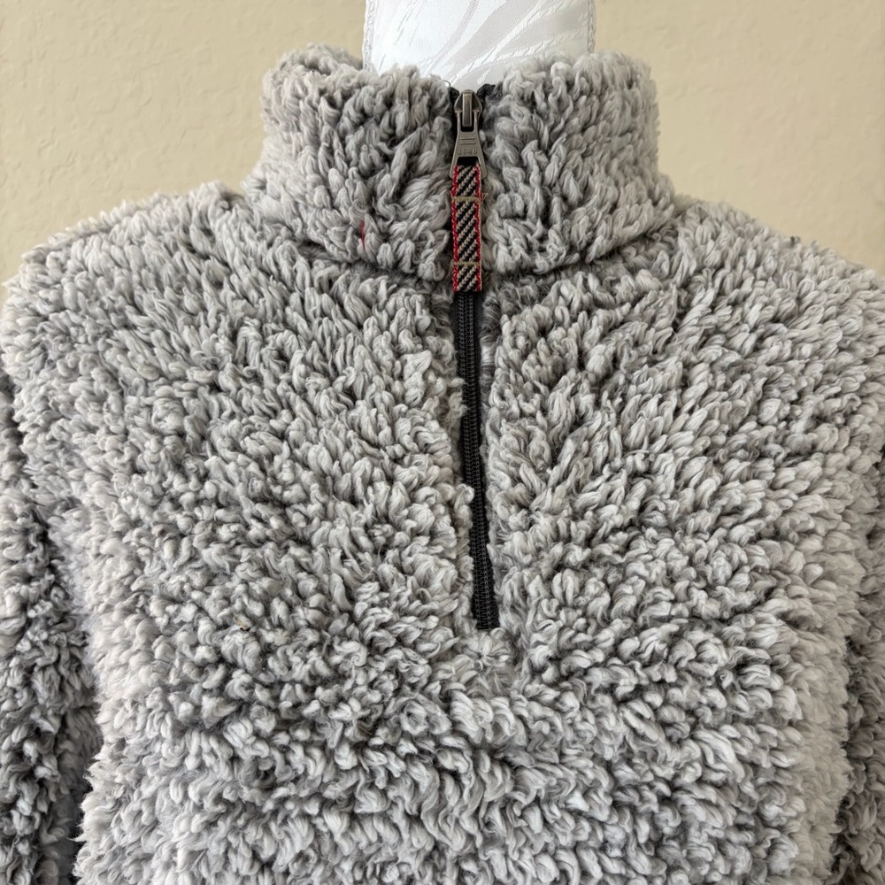 Weatherproof Vintage Sherpa‎ Pullover Grey 1/4 Zip Cozy Soft Size S - Picture 3 of 10